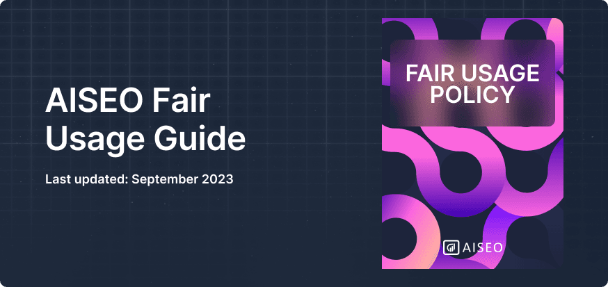 Fair Usage Policy