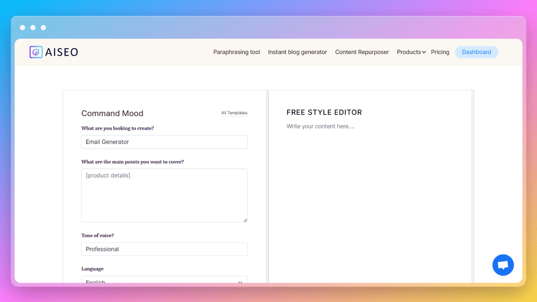AISEO Email Generator
