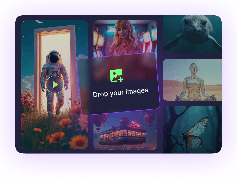 Image to Video interface with upload functionality