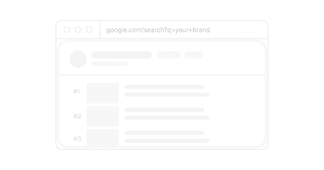 Traditional Google search results