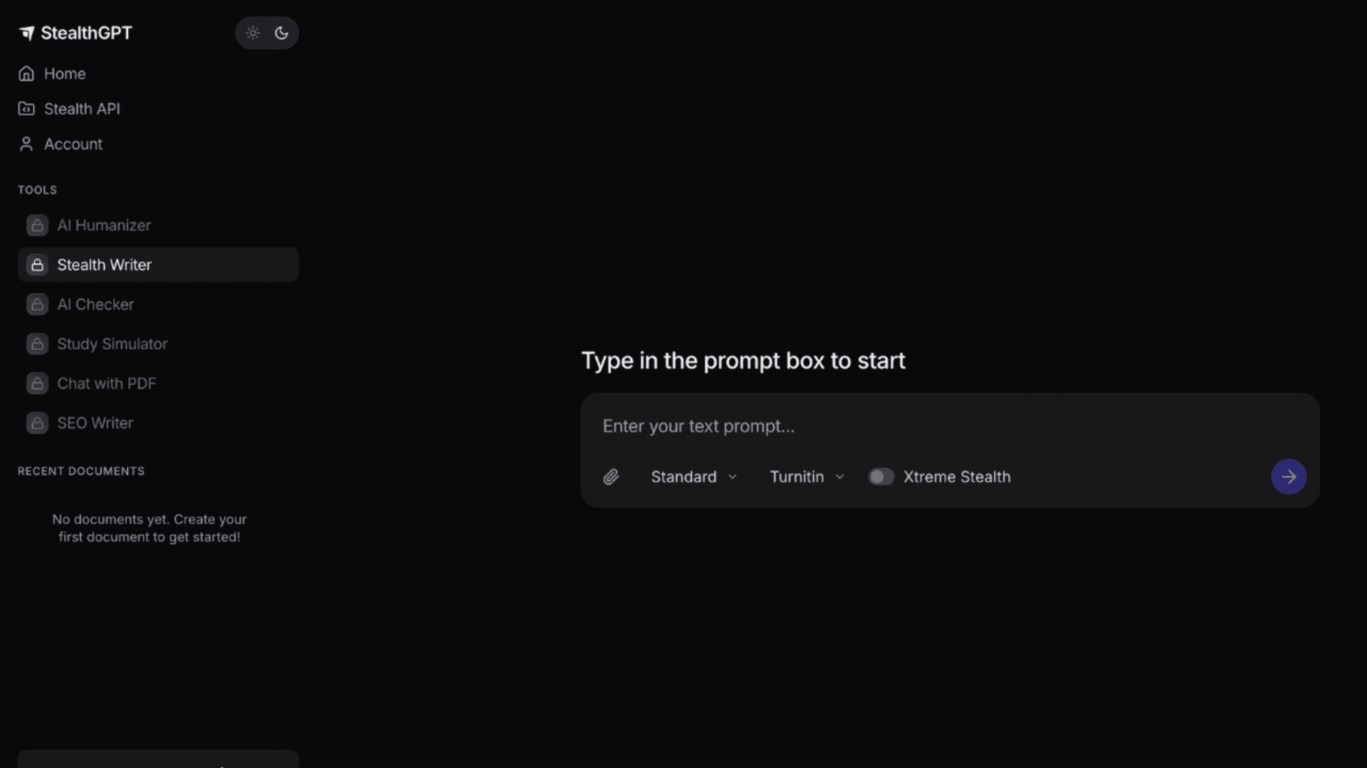 Stealth Writer Dashboard