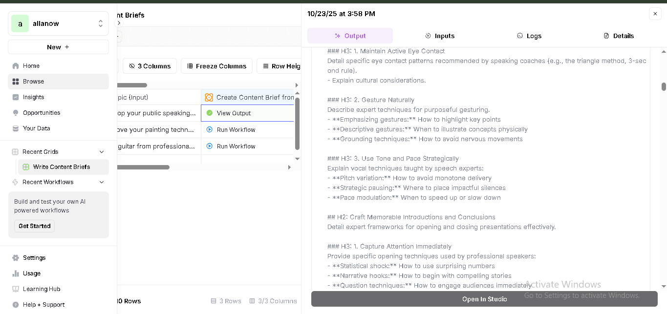 Enterprises tracking