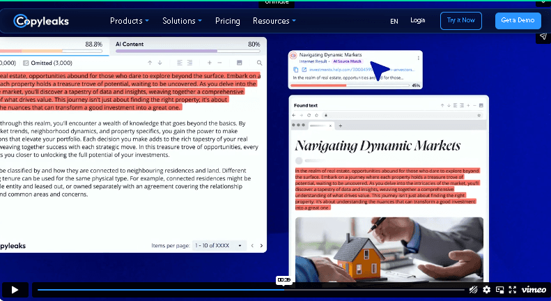 Transparent detection & “why” reporting
