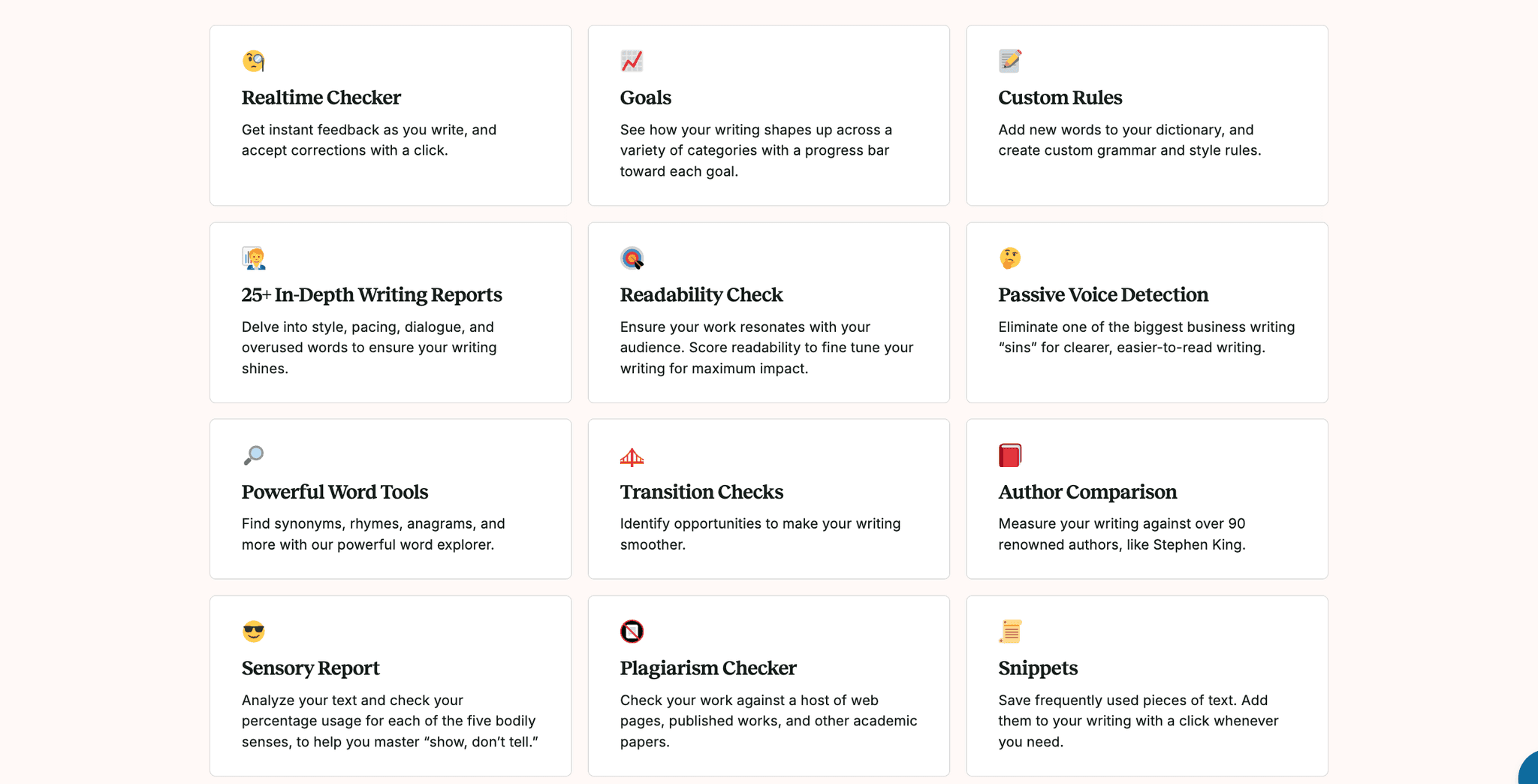 Features to unlock your writing potential