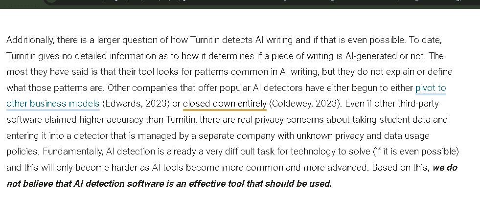 False positives remain a concern