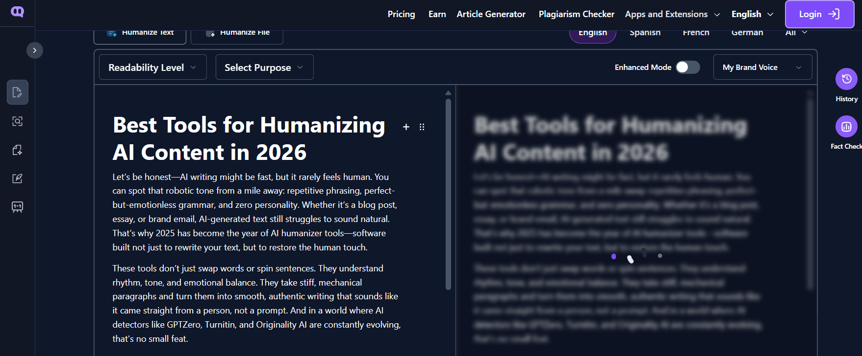 Humanize AI Text Instantly