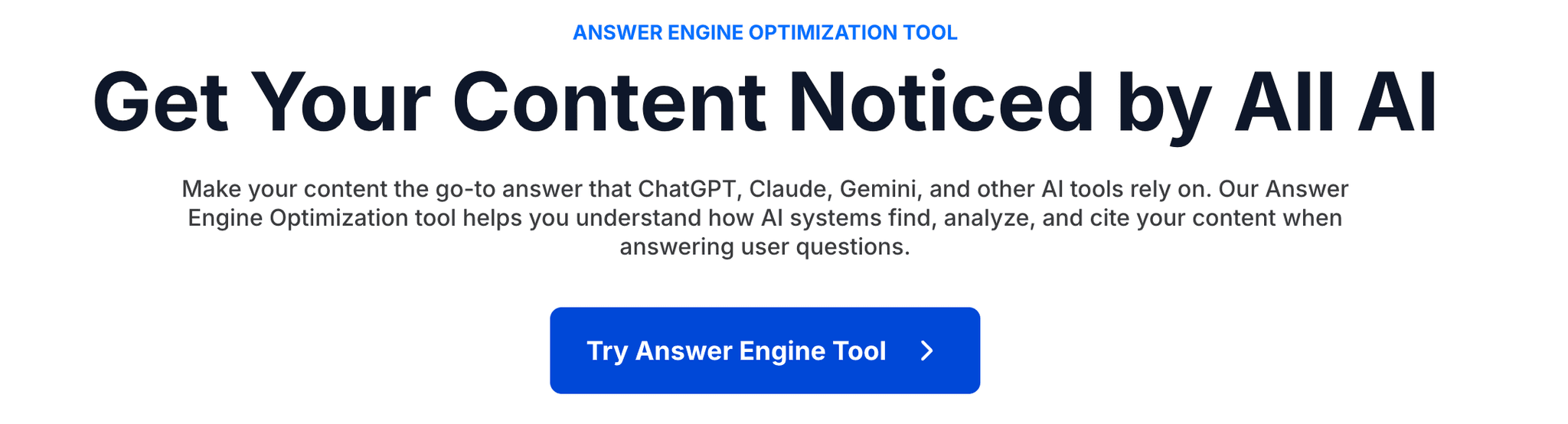 Answer Engine Optimization (AEO)