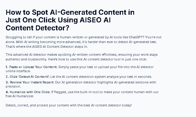 How to sppot AI generated Content