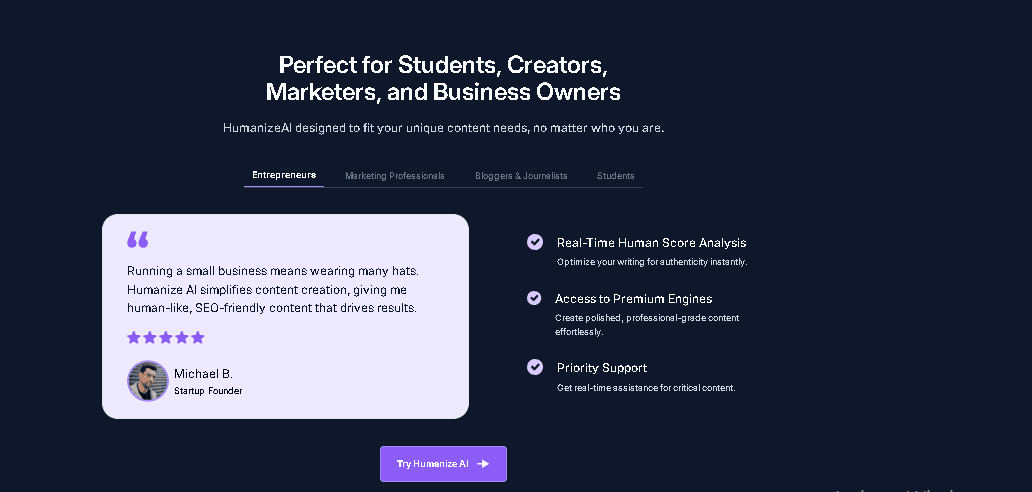 Who Should Choose Humanize AI Text