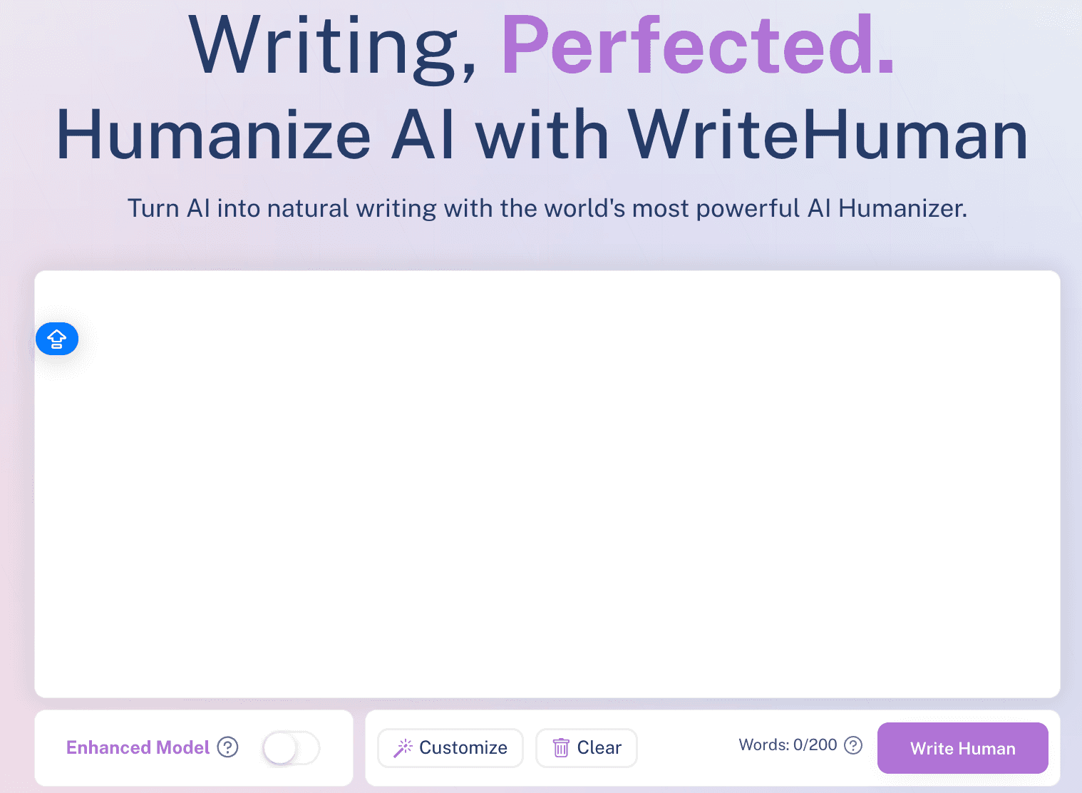 WriteHuman Dashboard