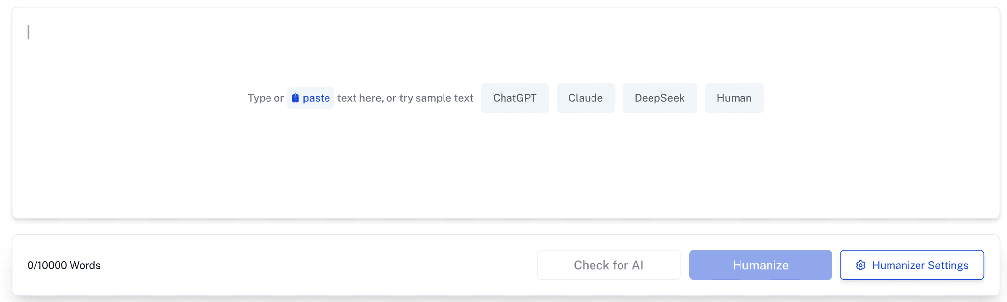 Simple, fast interface